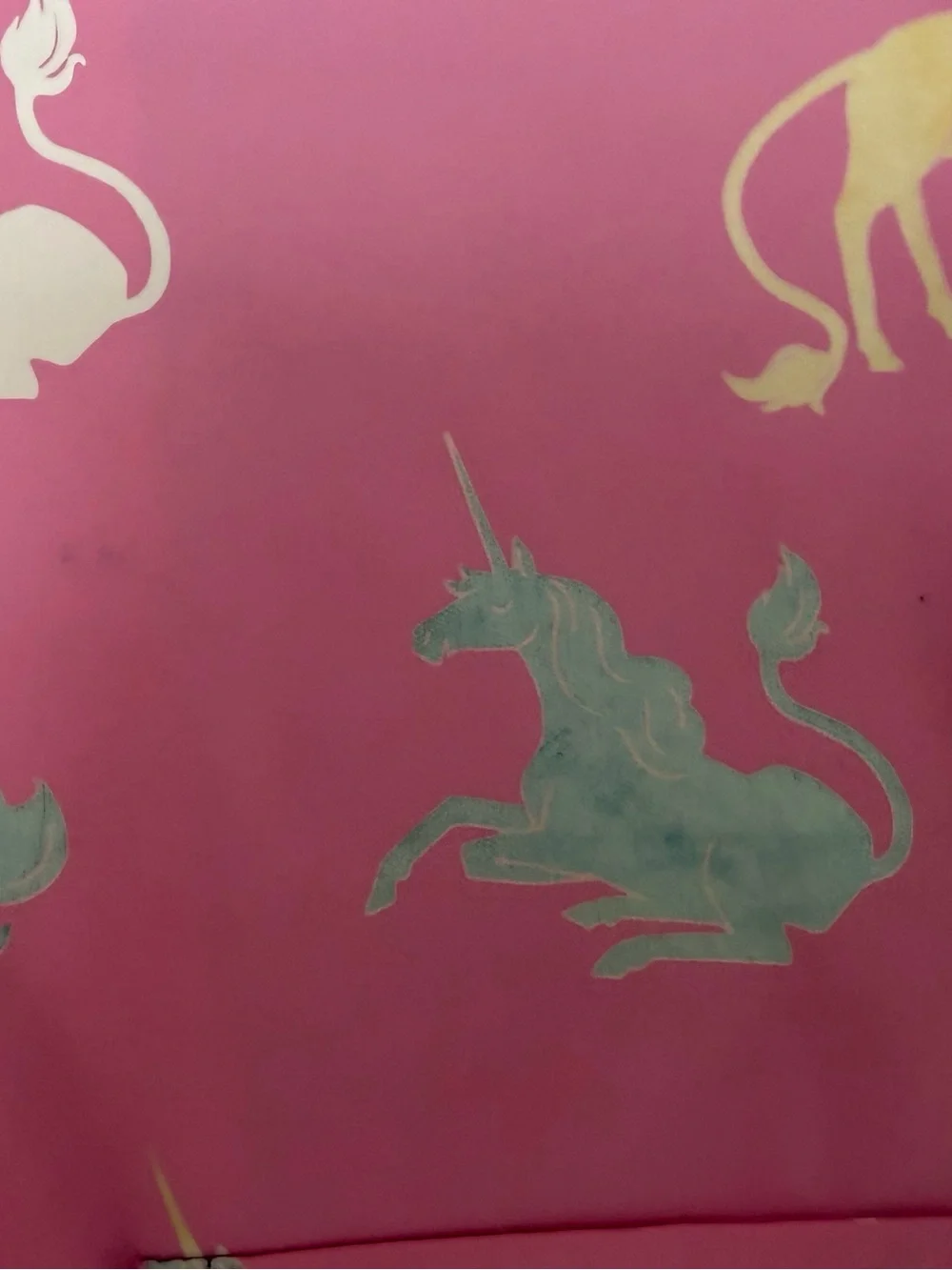 Hatley Girls Color Changing Unicorn Raincoat Pink Terry Lined Size 3